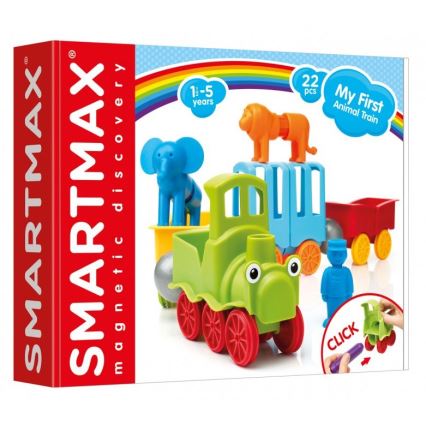 Smartmax - Kit de construction magnétique Mon premier train 22 pcs