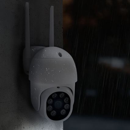 Caméra extérieure intelligente avec capteur 2K (3 MP), IP65, Wi‑Fi, compatible Tuya