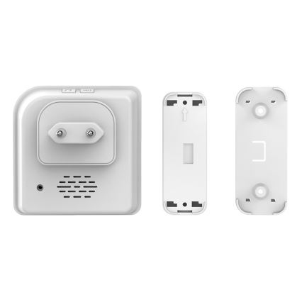 Sonnette sans fil à brancher 230V/1xCR2032 IP56 blanc