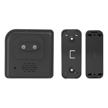 Sonnette sans fil à brancher 230V/1xCR2032 IP56 noir