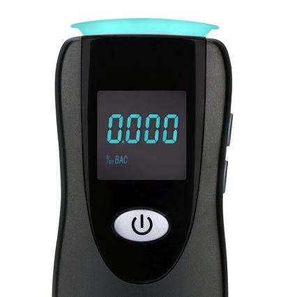 Éthylotest professionnel sans contact à cellule à combustible, 0,0 - 5,0 ‰ (BAC), sensibilité 0,08 ‰, 3x piles AA