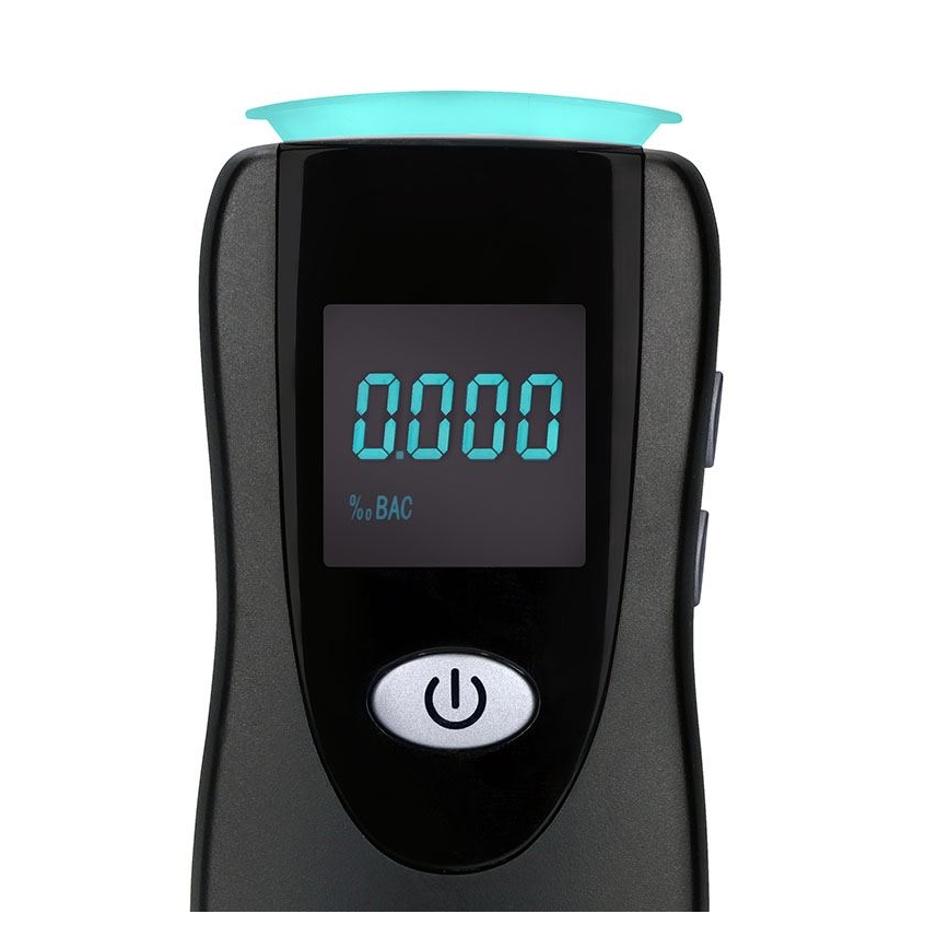 Éthylotest professionnel sans contact à cellule à combustible, 0,0 - 5,0 ‰ (BAC), sensibilité 0,08 ‰, 3x piles AA