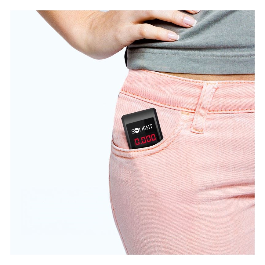 Alcotest rechargeable mini à cellule à combustible, 0,0 - 5,0‰ BAC sensibilité 0,08‰ 5V