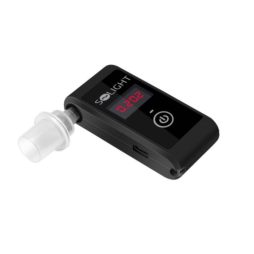 Alcotest rechargeable mini à cellule à combustible, 0,0 - 5,0‰ BAC sensibilité 0,08‰ 5V