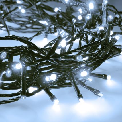 Guirlande de Noël LED d'extérieur 100xLED/8 fonctions 13m IP44 blanc froid
