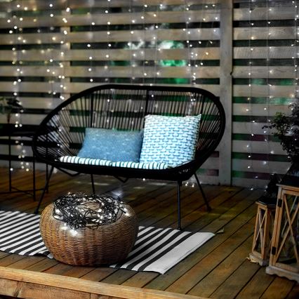 Guirlande de Noël LED d'extérieur 100xLED/8 fonctions 13m IP44 blanc froid