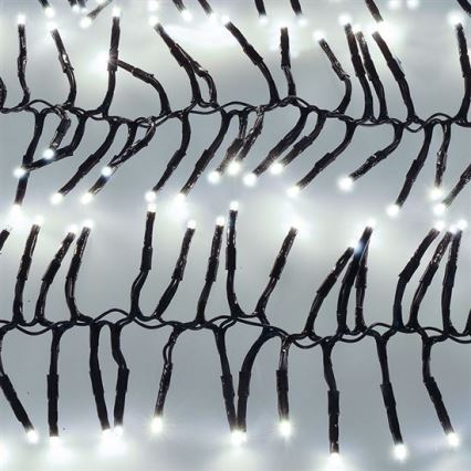 Guirlande lumineuse LED d'extérieur 576 LED / 8 modes, 8 m, IP44, blanc froid + télécommande