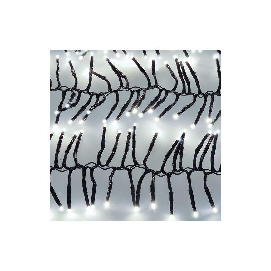 Guirlande lumineuse LED d'extérieur 576 LED / 8 modes, 8 m, IP44, blanc froid + télécommande