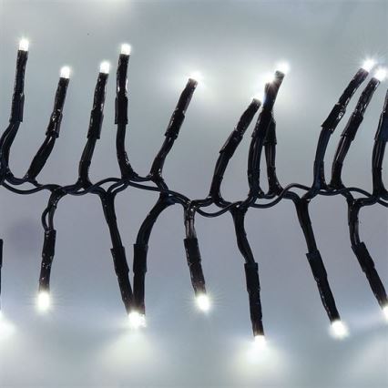 Guirlande lumineuse LED d'extérieur 576 LED / 8 modes, 8 m, IP44, blanc froid + télécommande