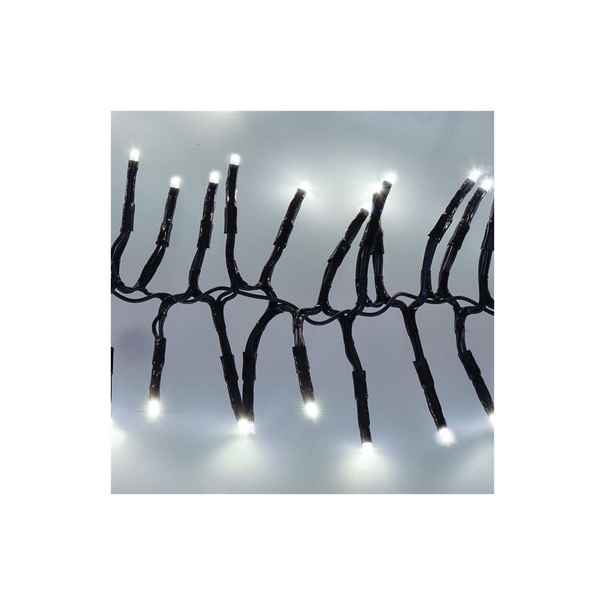 Guirlande lumineuse LED d'extérieur 576 LED / 8 modes, 8 m, IP44, blanc froid + télécommande