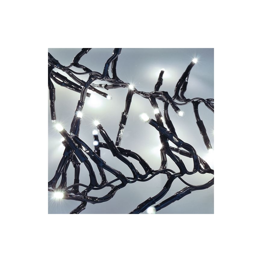 Guirlande lumineuse LED d'extérieur 576 LED / 8 modes, 8 m, IP44, blanc froid + télécommande