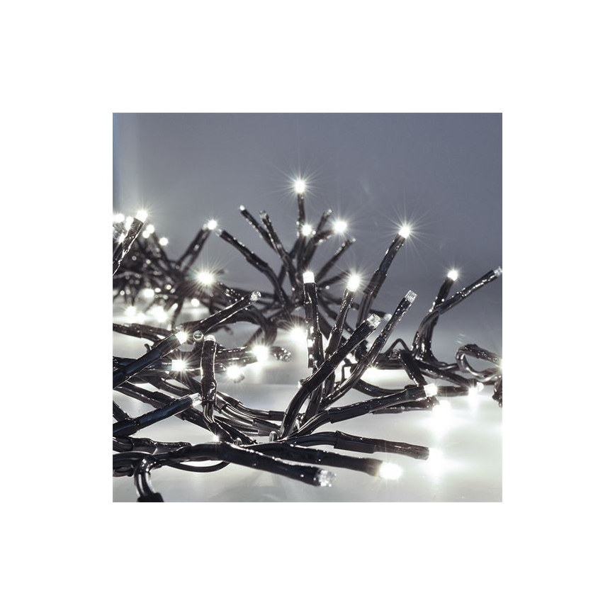 Guirlande lumineuse LED d'extérieur 576 LED / 8 modes, 8 m, IP44, blanc froid + télécommande