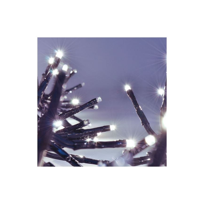 Guirlande lumineuse LED d'extérieur 576 LED / 8 modes, 8 m, IP44, blanc froid + télécommande
