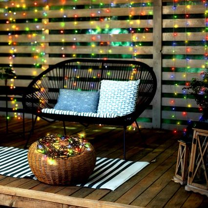 Guirlande de noël d'extérieur 50xLED/8 fonctions 8m IP44 multicolore