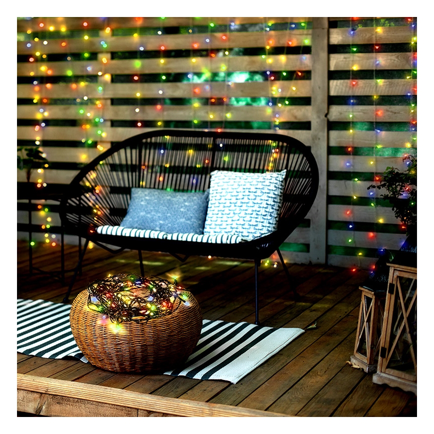 Guirlande de noël d'extérieur 50xLED/8 fonctions 8m IP44 multicolore