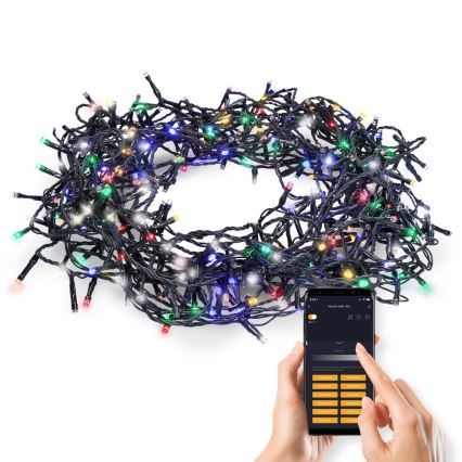 Guirlande de noël d'extérieur 400xLED/8 fonctions 25m Wi-Fi Tuya IP44 multicolore/blanc chaud