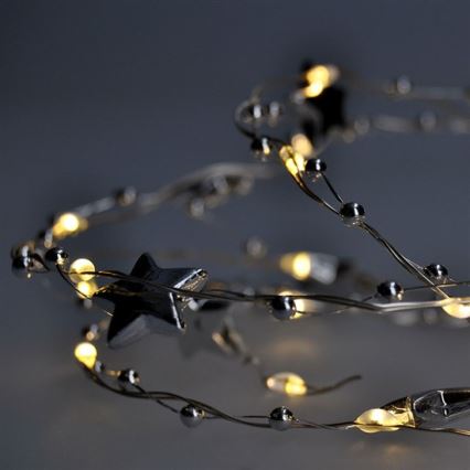 Guirlande de Noël LED 1 m 20xLED/2xAA