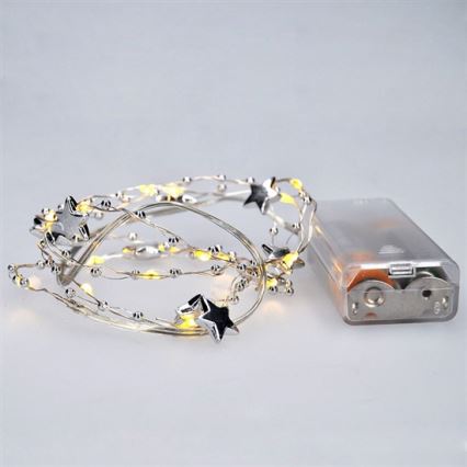 Guirlande de Noël LED 1 m 20xLED/2xAA