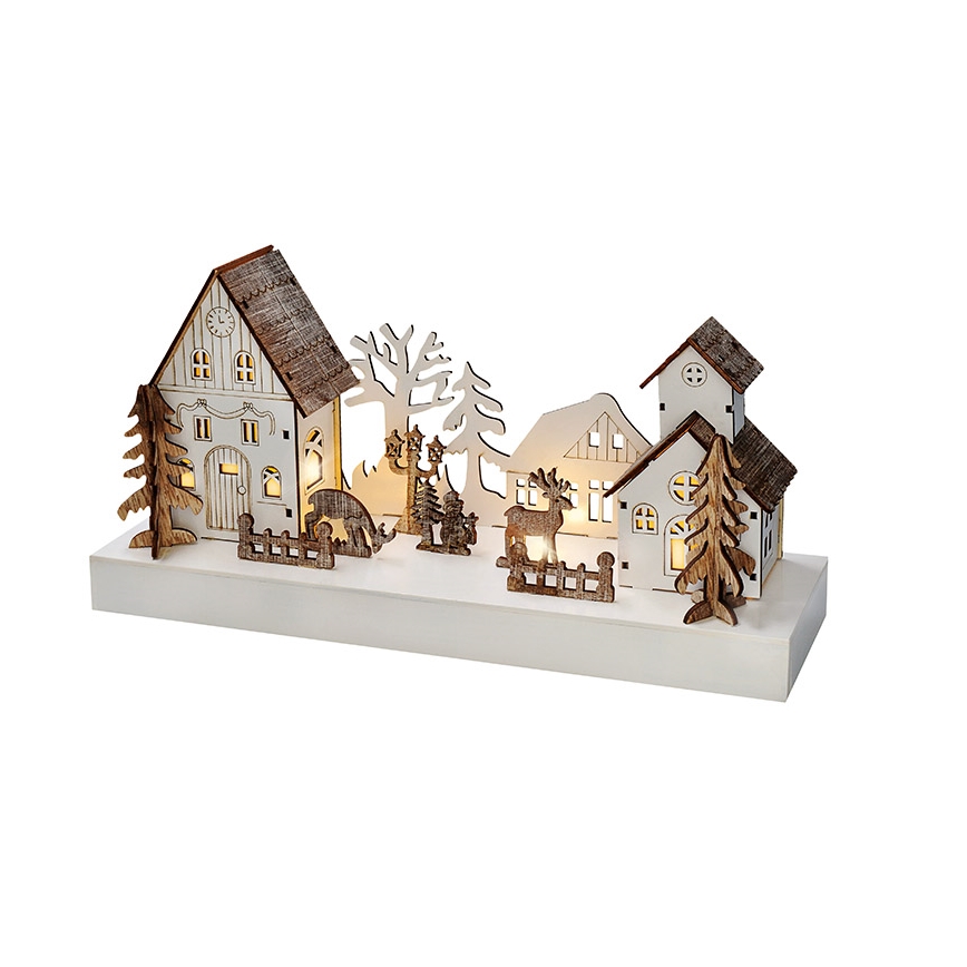 Décoration de Noël LED/2xAA blanc chaud