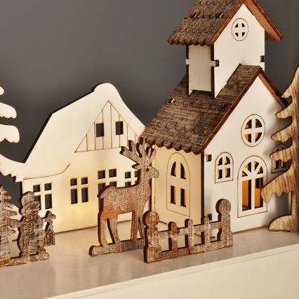 Décoration de Noël LED/2xAA blanc chaud