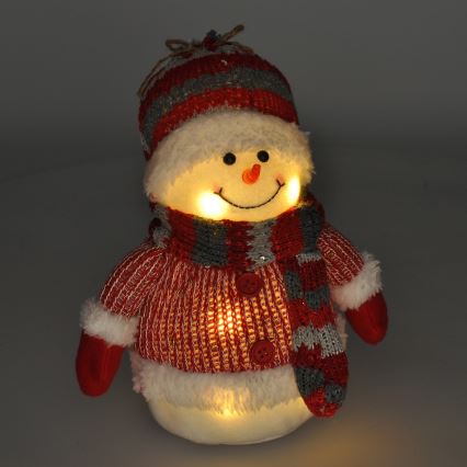 Décoration de Noël LED/3xAA bonhomme de neige