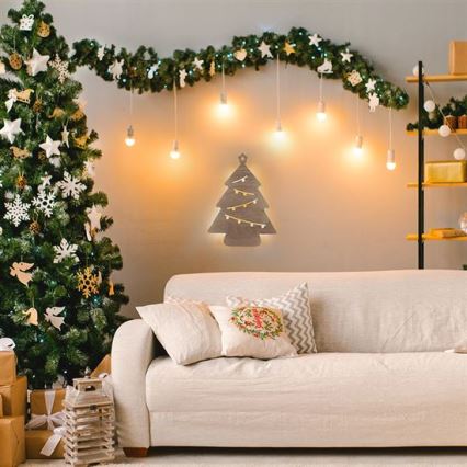 Décoration de Noël LED/2xAA arbre