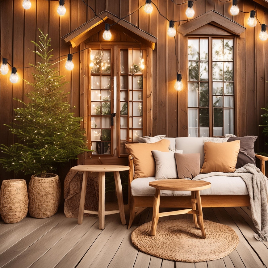 Guirlande LED décorative d'extérieur GIRLANDA — 10 LED, alimentée par 3 piles AA, 3 m, IP44, blanc chaud