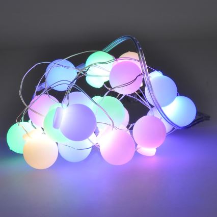 Guirlande de Noël 40xLED/2xAA 4,3 m multicolore