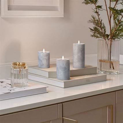 Lot de 3 bougies LED LED/2xAA blanc chaud