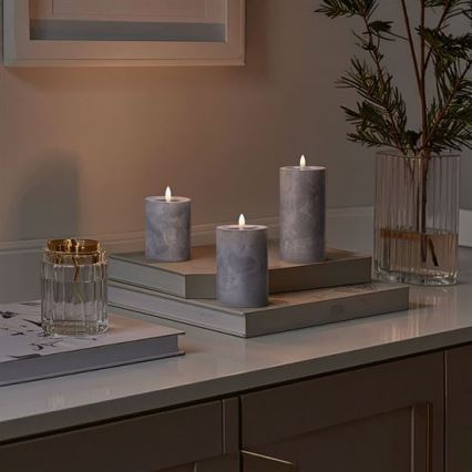 Lot de 3 bougies LED LED/2xAA blanc chaud