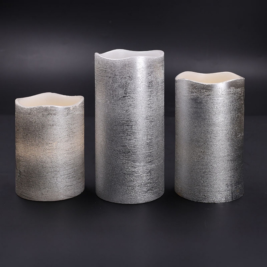 Lot de 3 bougies LED LED/3xAAA, blanc chaud