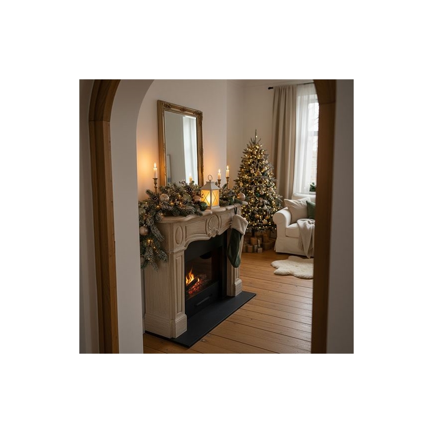 Lanterne de Noël LED/2xAA blanc chaud