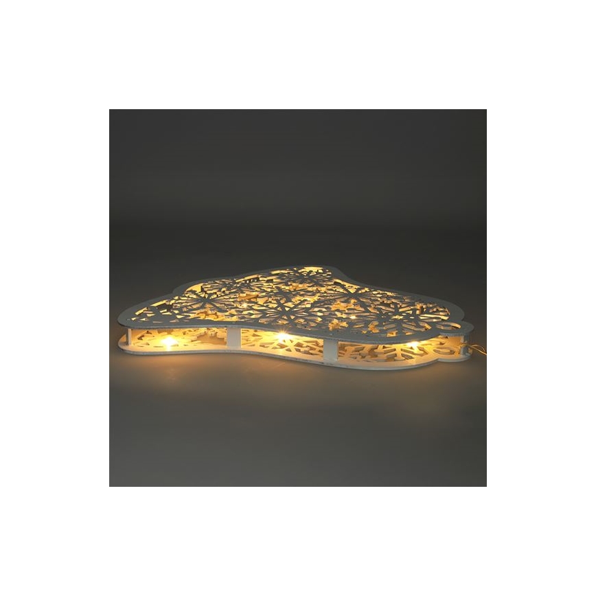 Décoration de Noël LED 9xLED/2xAA blanc chaud clochette