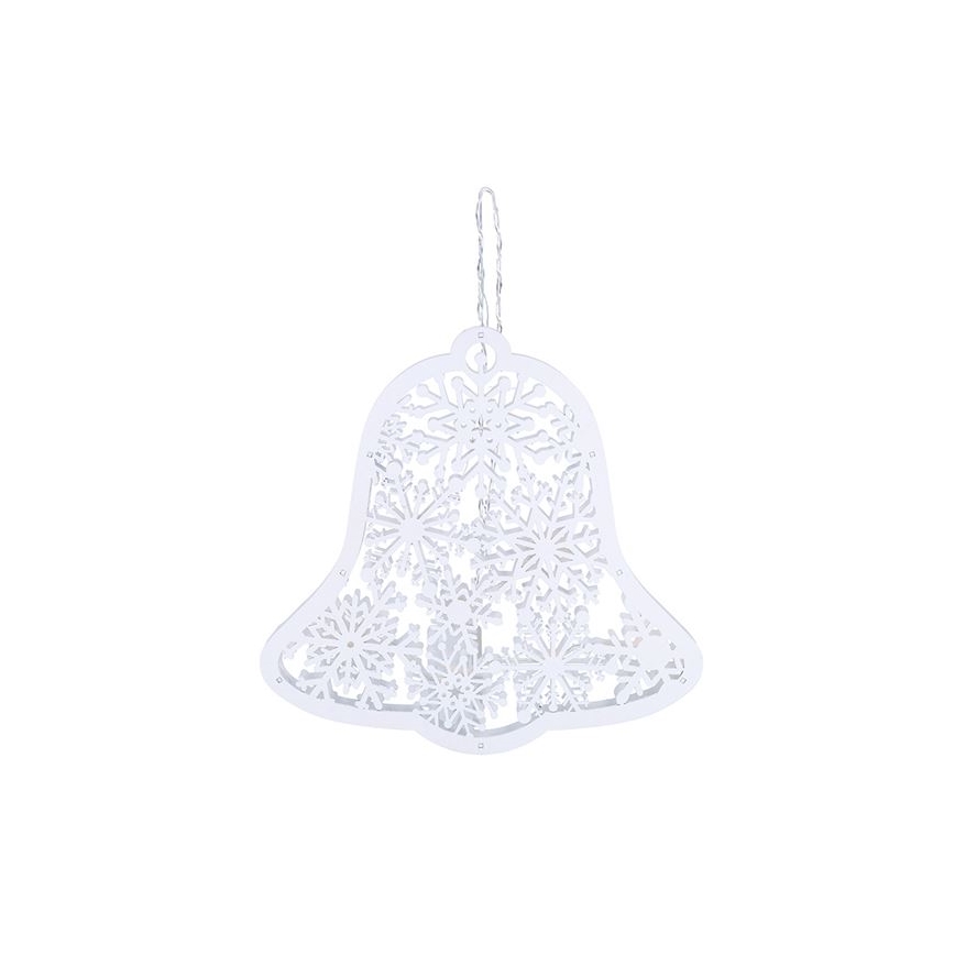 Décoration de Noël LED 9xLED/2xAA blanc chaud clochette