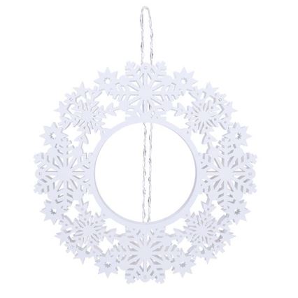 Couronne de Noël LED 10xLED/2xAA blanc chaud
