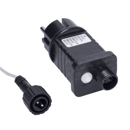 Rideau lumineux LED d'extérieur 360 LED/8 fonctions, 15 m, IP44, blanc chaud