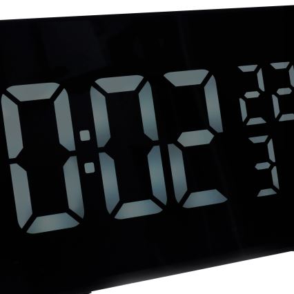 Station météo avec écran LCD, réveil et projecteur 5V/2xAA + 3xAA