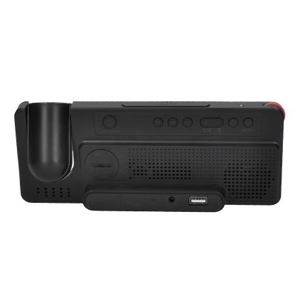 Station météo avec écran LCD, réveil et projecteur 5V/2xAA + 3xAA