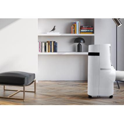 Climatiseur mobile intelligent 1340W/230V 12000BTU Wi-Fi Tuya + télécommande