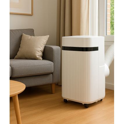 Climatiseur mobile intelligent 1340W/230V 12000BTU Wi-Fi Tuya + télécommande