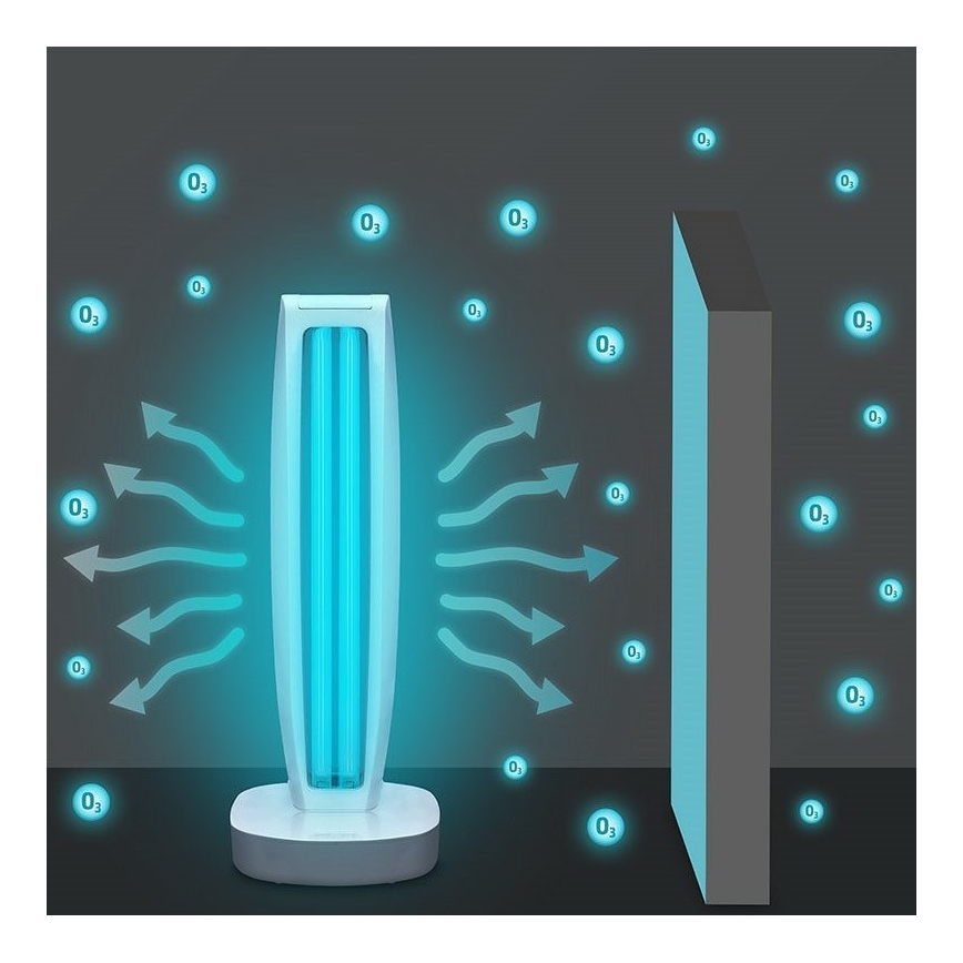 Lampe germicide désinfectante avec télécommande UVC/35W/230V +télécommande