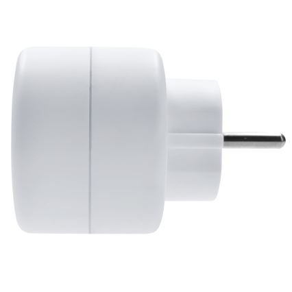 Biplite avec interrupteur 2x 10A blanc