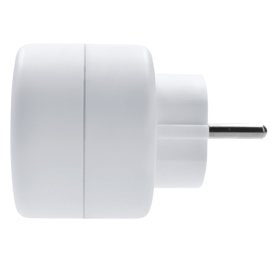 Biplite avec interrupteur 2x 10A blanc