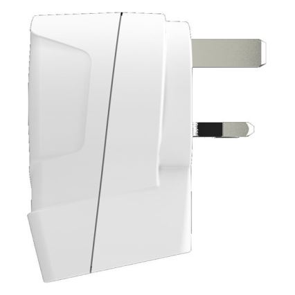 Adaptateur de voyage pour le Royaume-Uni 230V + 2x port USB