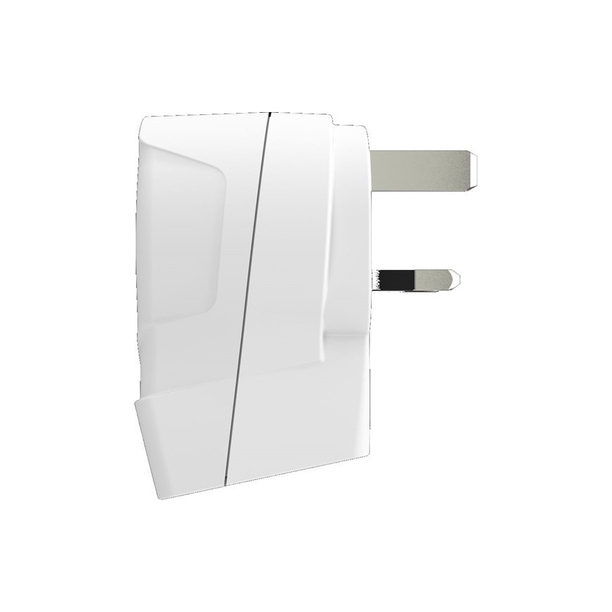 Adaptateur de voyage pour le Royaume-Uni 230V + 2x port USB
