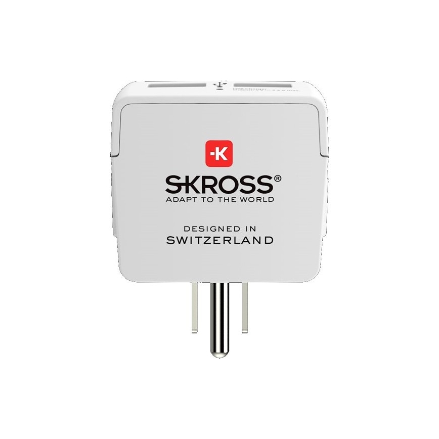 Adaptateur de voyage pour les États-Unis 230V + 2x port USB
