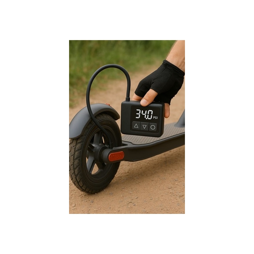 Compresseur d'air numérique de poche 500 mAh 5V, noir