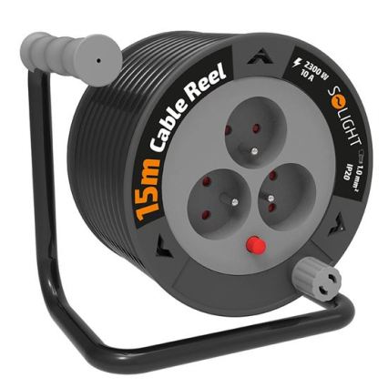 Enrouleur de câble avec 3 prises — 12 m