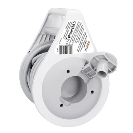 Enrouleur de câble 10 m avec 2 prises et ports USB-A et USB-C