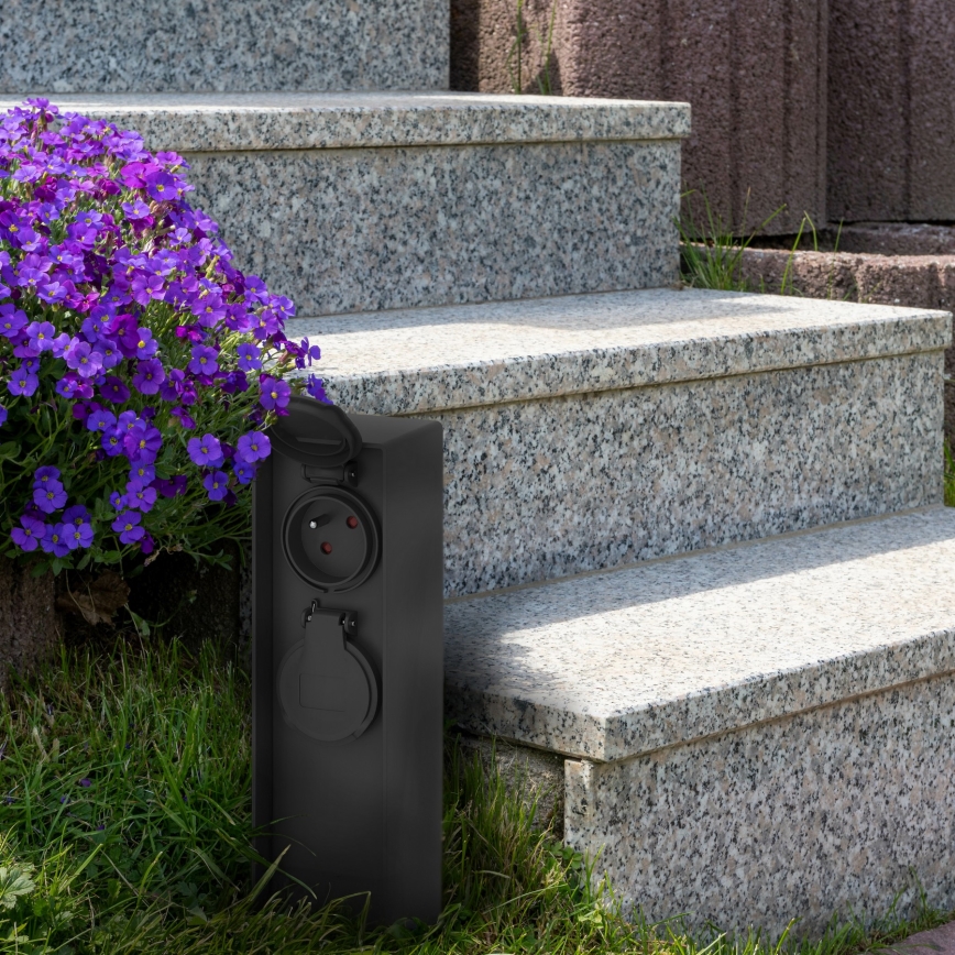 Colonne de prises extérieur 2Z 230V IP44